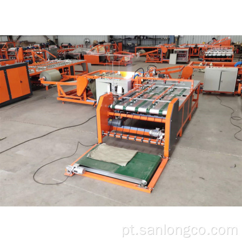 Máquina de impressão e costura com corte automático